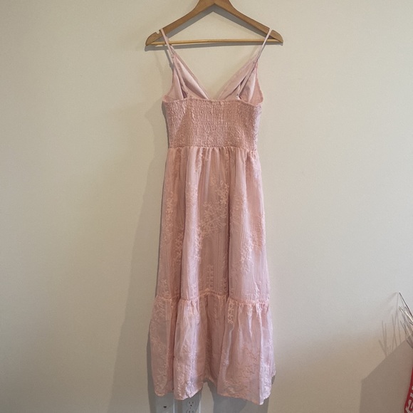 Light Pink Embroidered Dress - Picture 5 of 6